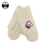 Arya Cable Knit Mittens | Cream