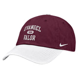 Club Color Block Cap | Maroon Crown / Black Bill