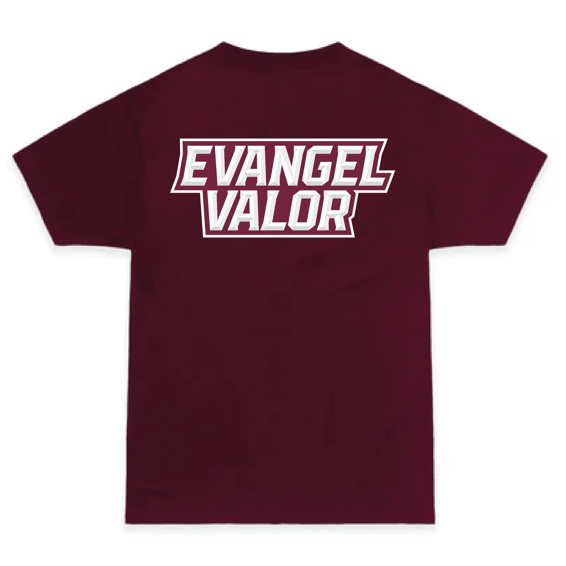 Classic 2-Location Valor Tee | Maroon