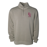 Alumni Pigment Dye Quarter Zip | Cement