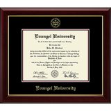Gold Embossed Gallery Diploma Frame | Black/Maroon Mat