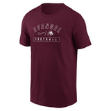 Legend Short Sleeve Football Tee | Maroon