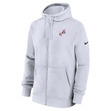 Club Fleece Full Zip Hoodie | White