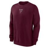 Club Fleece Crew Embroidered | Maroon