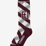Mid-Calf Graduate Argyle Sock | Maroon